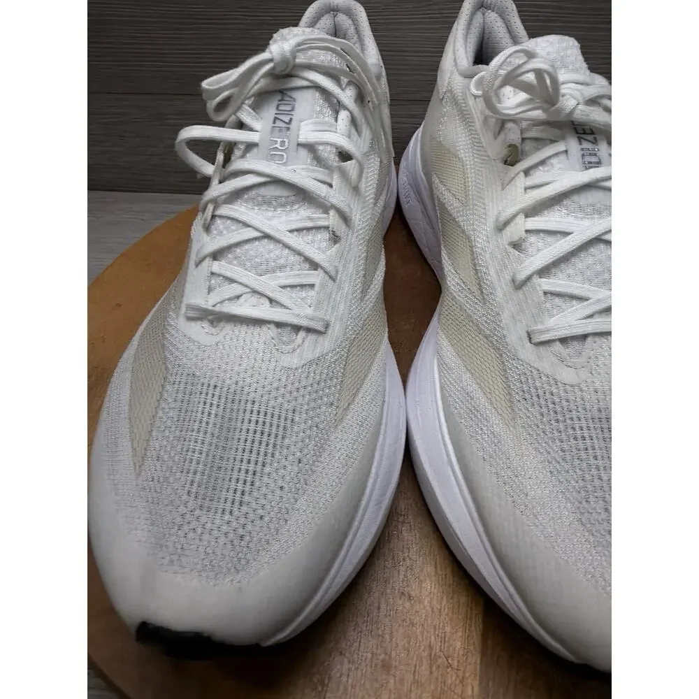 Adidas Adizero SLM2 White Zero Metallic Running Shoes men’s size 11.5